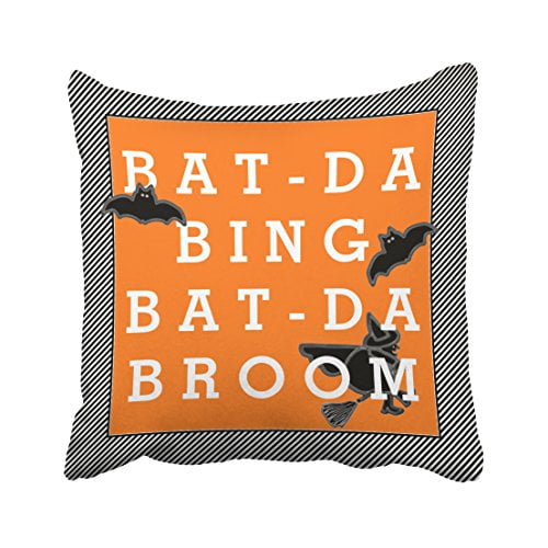 REVIEWER Halloween Funny Throw Pillow 18x18 Multicolor 